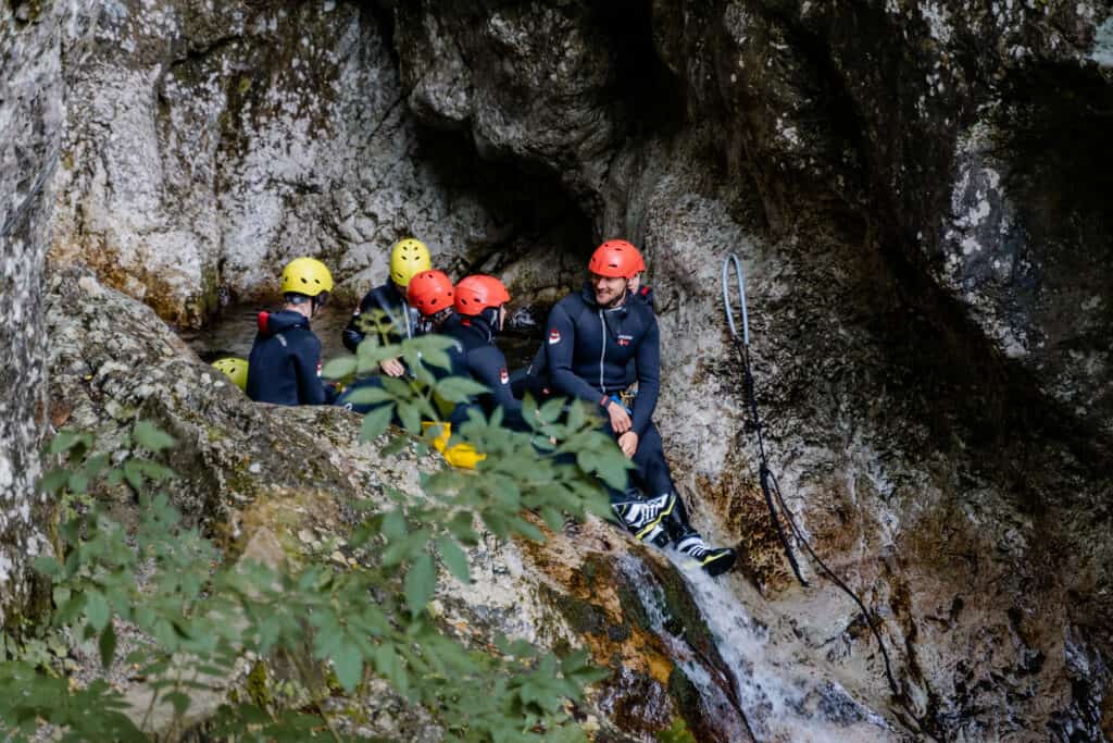 canyoning slovenia bovec susec canyon