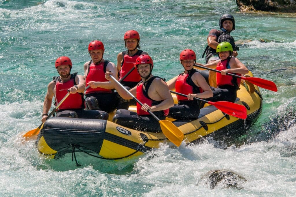 bovec rafting soca river rapids bovec slovenia