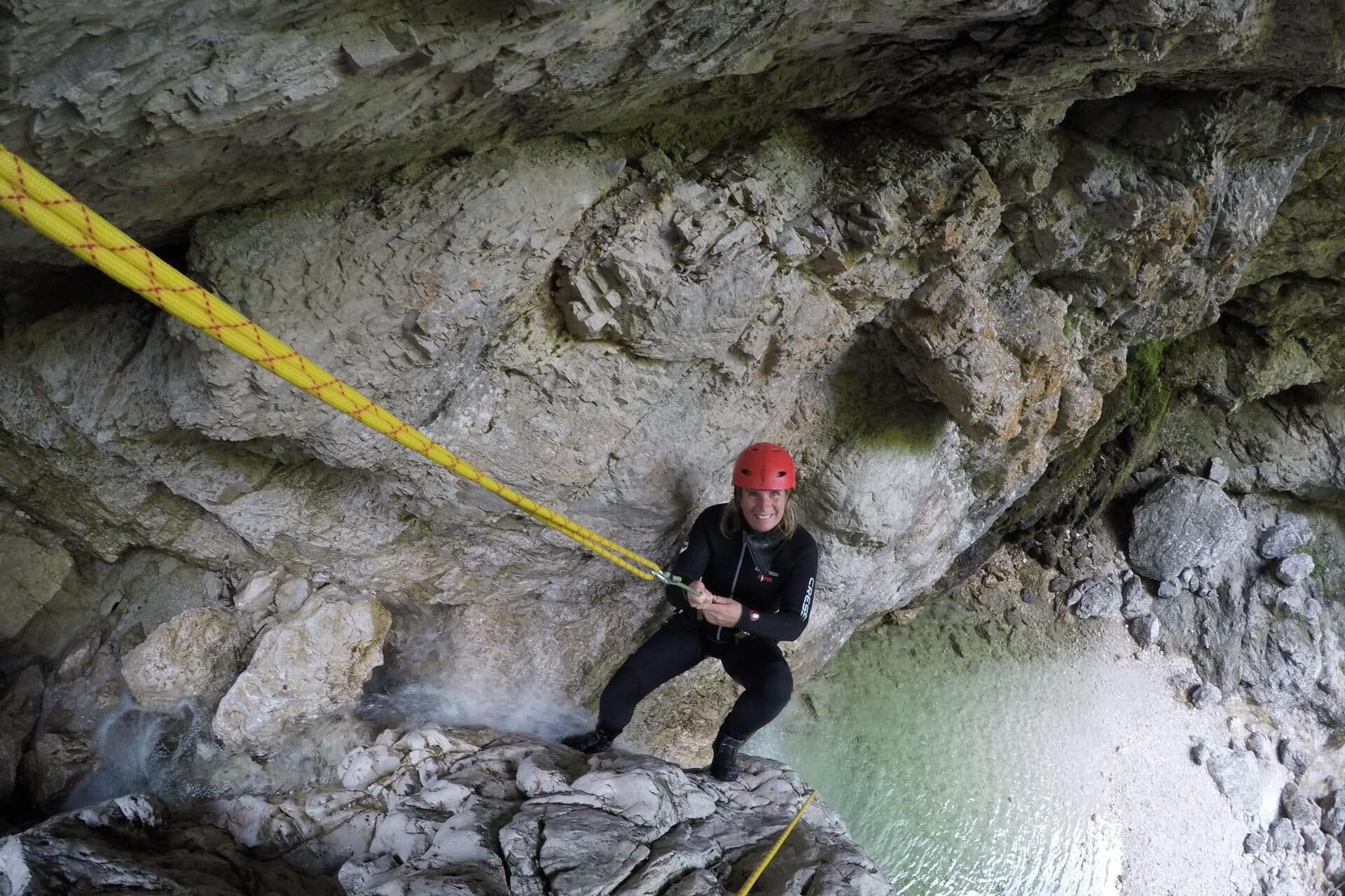 canyoning fratarica abseiling