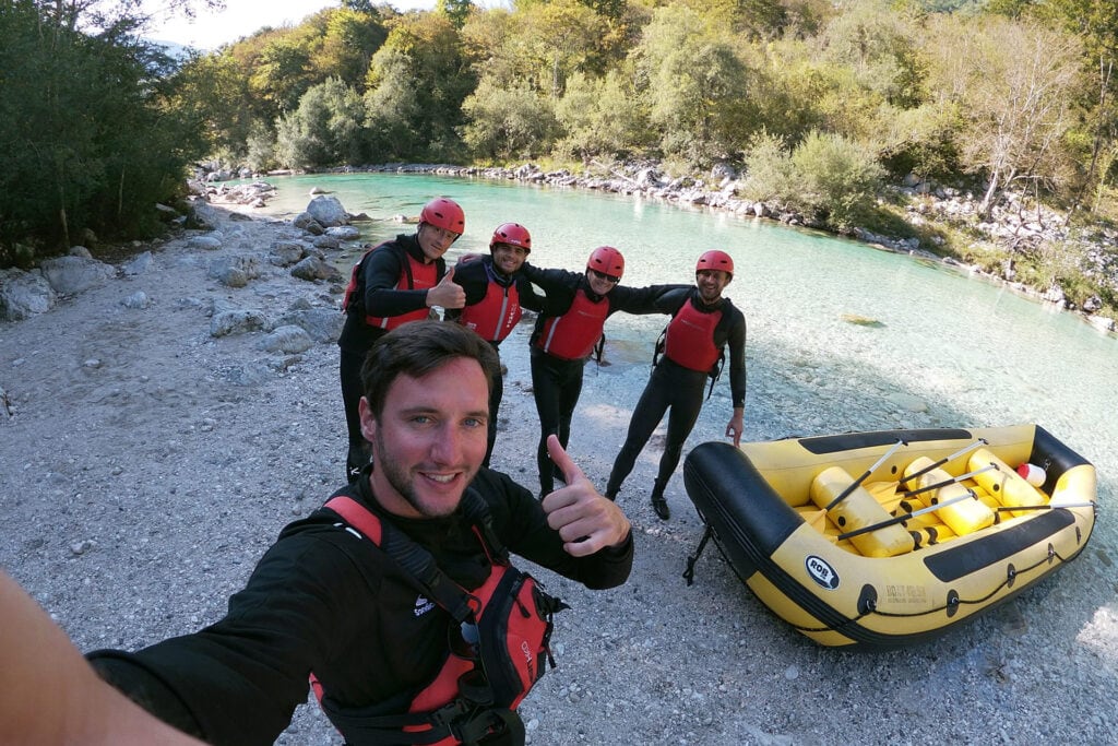 aquatours bovec rafting group soca river